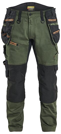 Blåkläder 1970-1149 STRIKER Werkbroek met stretch Woudgroen/Roest