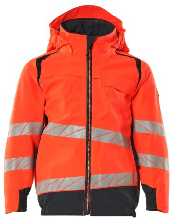 Mascot 19901-449 Shelljas voor kinderen Hi-Vis Rood/Donkermarine
