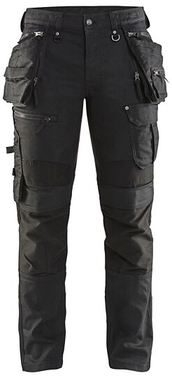 Blåkläder 1990-1141 Werkbroek denim stretch X1900 Zwart/Zwart