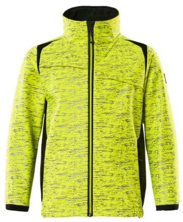 Mascot 19902-291 Softshell jas voor kinderen  Hi-Vis Geel/Zwart