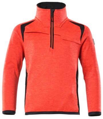 Mascot 19903-316 Fleecetrui voor kinderen Hi-Vis Rood/Donkermarine