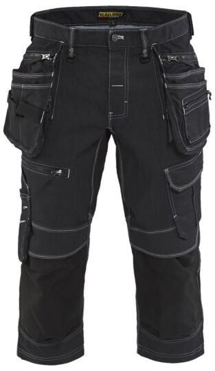 Blåkläder 1991-1141 Piraatbroek denim stretch X1900 Zwart
