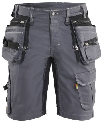 Blåkläder 1992-1141 Short denim stretch X1900 Medium grijs/Zwart