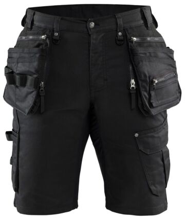 Blåkläder 1992-1141 Short denim stretch X1900 Zwart/Zwart