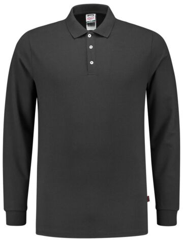 Tricorp 201017 Poloshirt Slim Fit 210 Gram Lange Mouw Donkergrijs