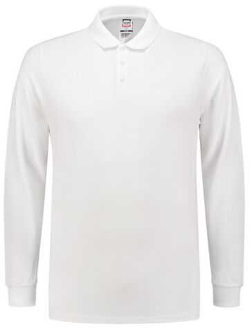 Tricorp 201017 Poloshirt Slim Fit 210 Gram Lange Mouw Wit