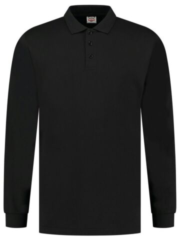 Tricorp 201019 Poloshirt Jersey Lange Mouw Zwart
