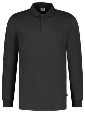 Tricorp 201019 Poloshirt Jersey Lange Mouw Donkergrijs