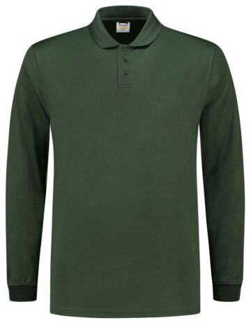 Tricorp 202005 Poloshirt UV Block Cooldry Lange Mouw Flessengroen