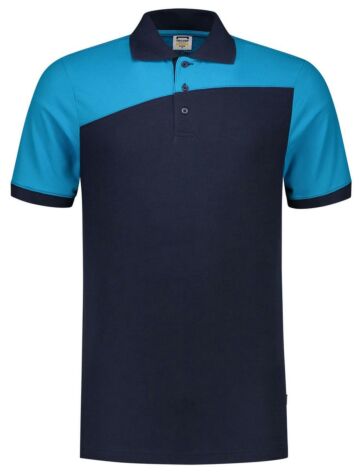 Tricorp 202006 Poloshirt Bicolor Naden Blauw/Turqouise