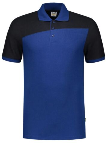 Tricorp 202006 Poloshirt Bicolor Naden Royalblauw/Marineblauw