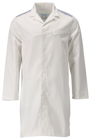 Mascot 20354-442 Stofjas, lang Wit/Helder Blauw