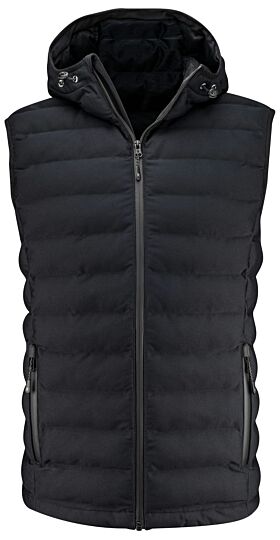 James Harvest Woodlake Heights Bodywarmer Heren Zwart