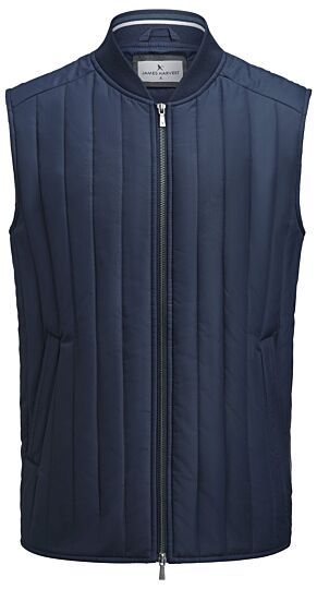 James Harvest Scarsdale Vest Bodywarmer Heren Marine