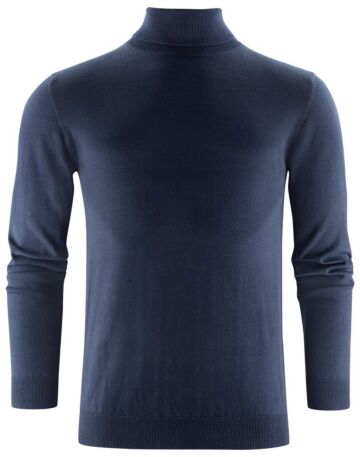 James Harvest Ashland Turtle Gebreide Sweater Heren Marine