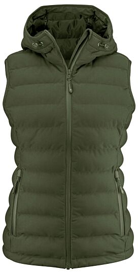 James Harvest Woodlake Heights Bodywarmer Dames Mosgroen