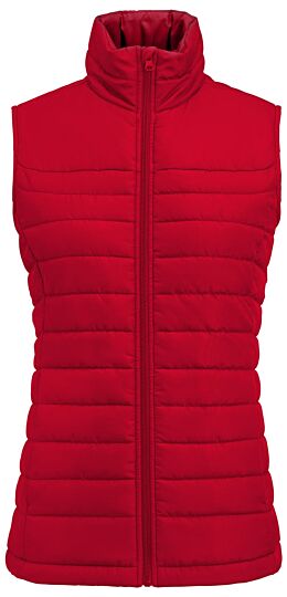 James Harvest Arches Vest Bodywarmer Dames Rood