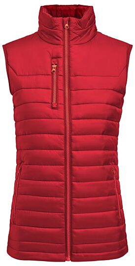 James Harvest Meadows Vest Bodywarmer Dames Rood