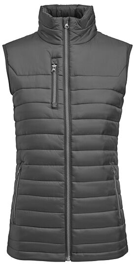 James Harvest Meadows Vest Bodywarmer Dames Staalgrijs