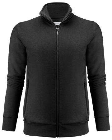 James Harvest Melville Heights Sweater Volledige Rits Dames Zwart