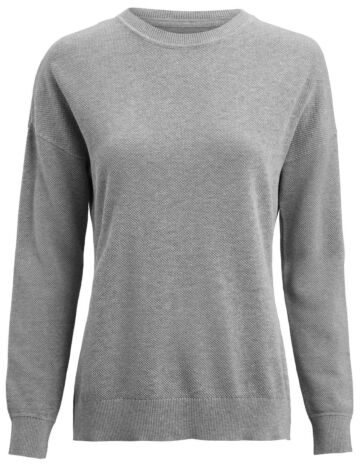 James Harvest Ashland Casual Gebreide Sweater Dames Grijs Mêlée