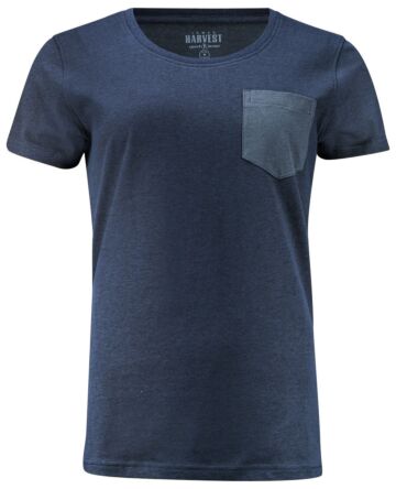 James Harvest Walcott T-Shirt Dames Marine
