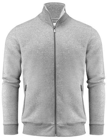 James Harvest Melville Heights Sweater Volledige Rits Heren Grijs Mêlée