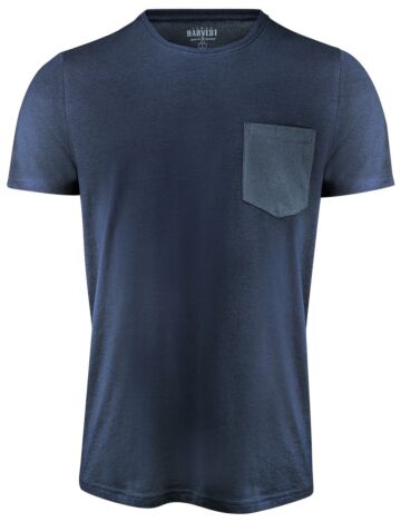 James Harvest Walcott T-Shirt Heren Marine