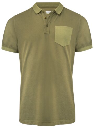 James Harvest Pinedale Polo Pique Heren Mosgroen