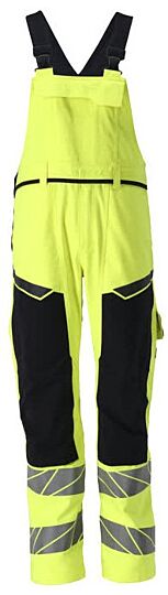 Mascot 21369-281 Amerikaanse overall met kniezakken Hi-Vis Geel/Donkermarine
