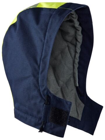 Blåkläder 2167-1534 Multinorm Winter capuchon Marine/High Vis Geel