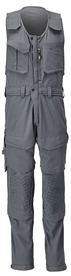 Mascot 22069-311 Bodybroek met kniezakken Steengrijs