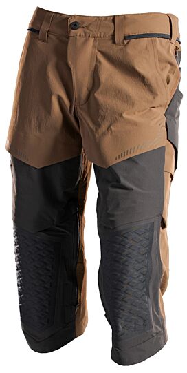 Mascot 22249-605 Driekwart broek met kniezakken Notenbruin/Zwart