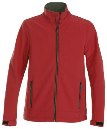 Printer Trial Softshell Jas Heren Rood