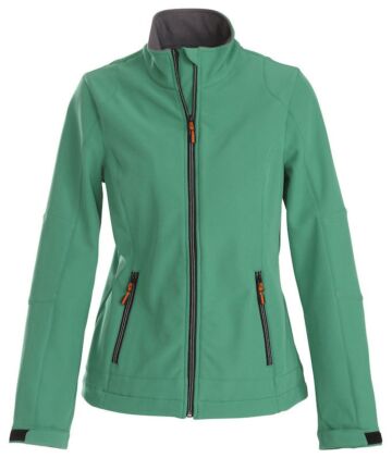 Printer Trial Softshell Jas Dames Frisgroen