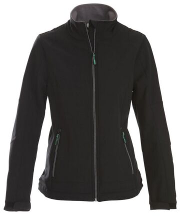 Printer Trial Softshell Jas Dames Zwart