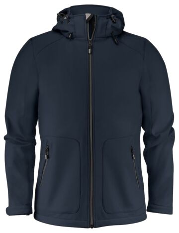 Printer Karting Softshell Jas Heren Donker Marine