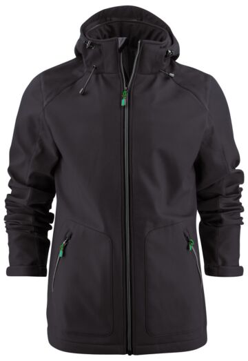Printer Karting Softshell Jas Heren Zwart