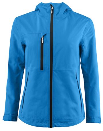 Printer Hiker Shell Jas Dames Oceaan Blauw