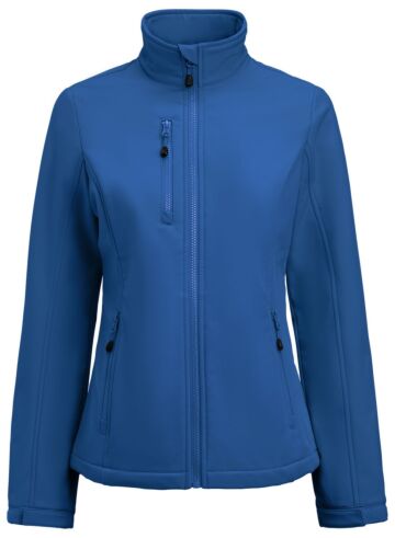 Printer Airwalk Softshell Jas Dames Helder Blauw