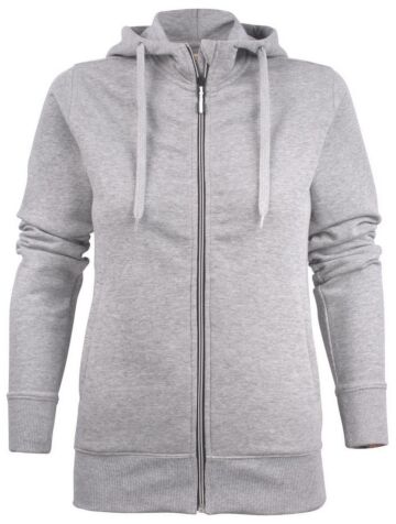 Printer Overhead Sweater Volledige Rits Dames Grijs Mêlée