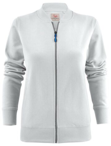 Printer Javelin Sweater Volledige Rits Dames Wit