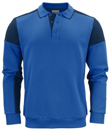 Printer Prime Polosweater Kobalt/Marine
