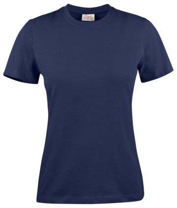 Printer Light T-Shirt Dames Donker Marine