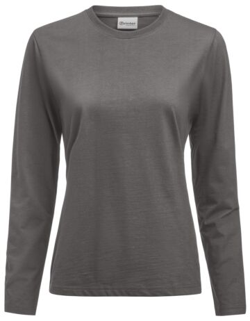 Printer Heavier Pro L/S T-Shirt Dames Staalgrijs