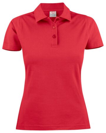 Printer Surf Light Polo Pique Dames Rood