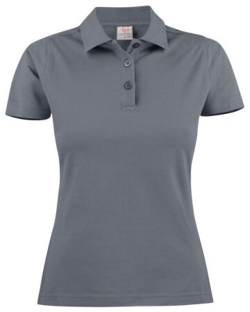 Printer Surf Light Polo Pique Dames Staalgrijs
