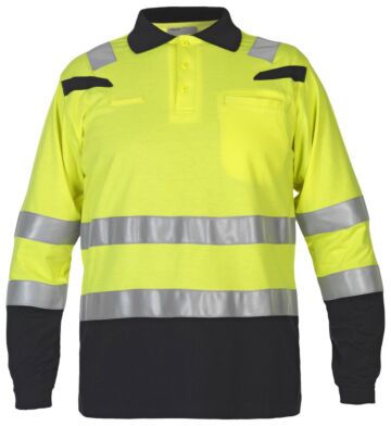 Hydrowear Marbella Fr Ast Polo Fluor Geel/Zwart