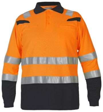 Hydrowear Marbella Fr Ast Polo Fluor Oranje/Zwart