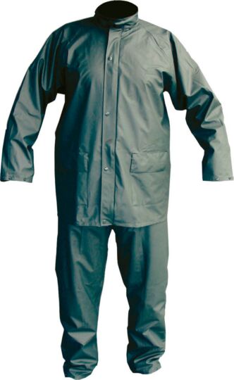 PU stretch regenpak 2-delig groen